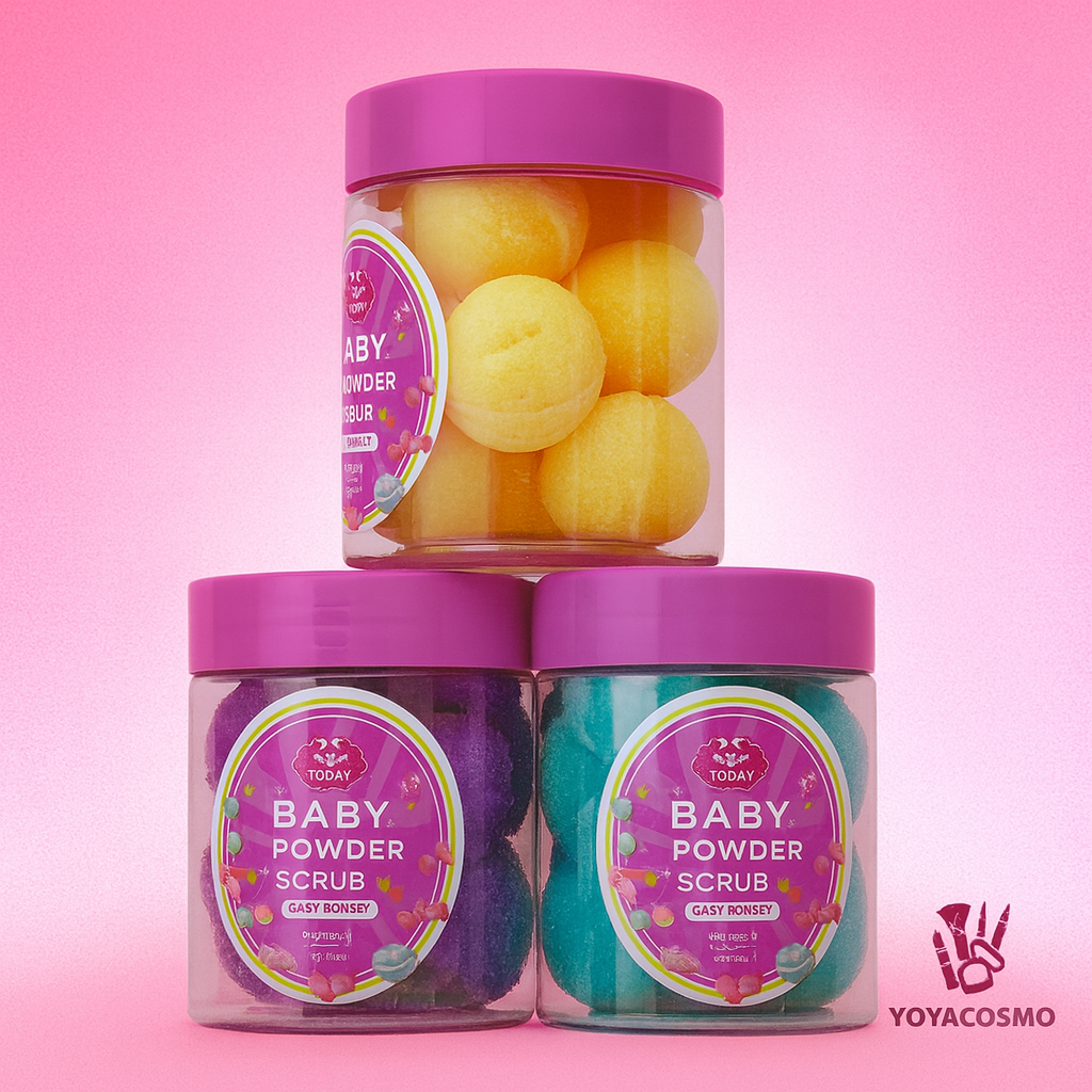 مقشر الكرات للجسم بيبي باودر