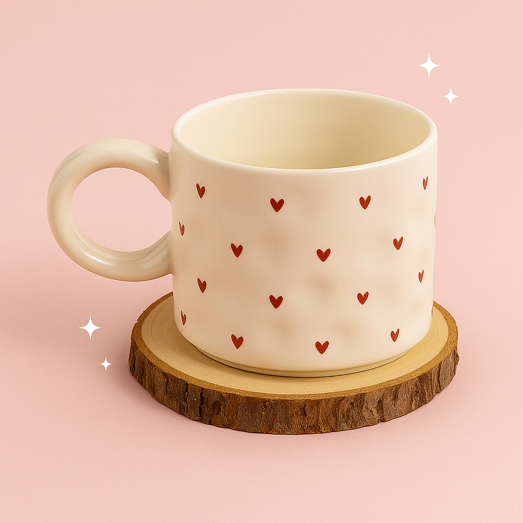 كوب القلوب المميز