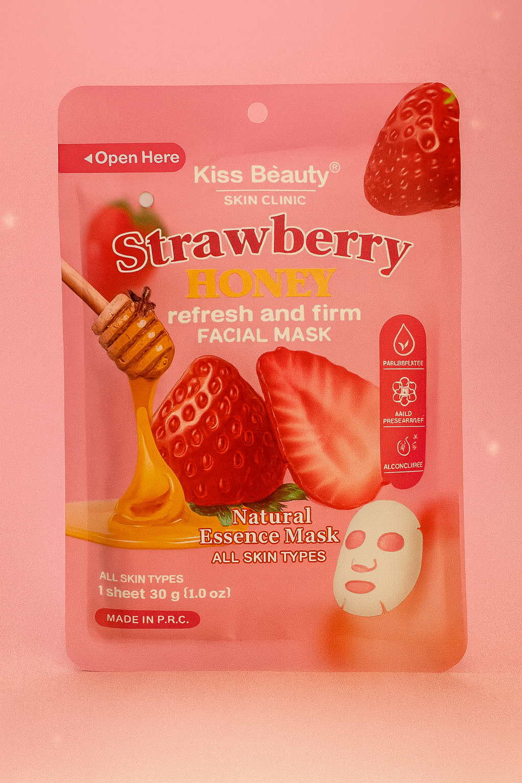 ماسك الفراولة بالعسل للوجه